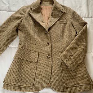 Vintage wool fitted blazer.